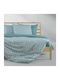 Lino Home Module Cearceafuri De Pat Super Duble 240x260cm Mentă 4 Bucăți