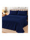 Ehome Set Bed Sheets Double 240x260cm No Color Specified 4 Pieces S240-Blue