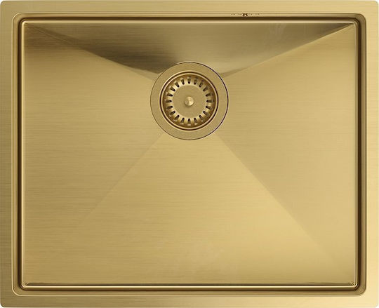 Quadron Anthony Steelq Вграден Кухненски Мивка Inox Гладко Златист 54x44см