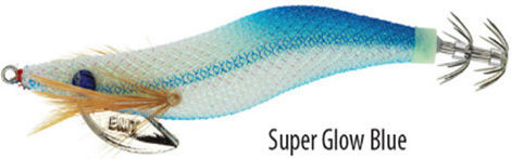 Sunset Bad Gambas Squid Jigs Fluorescent Super Glow Blue
