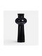 Nef-Nef Homeware Decorative Glass Vase Diple Black Diameter 12xHeight 28.5cm