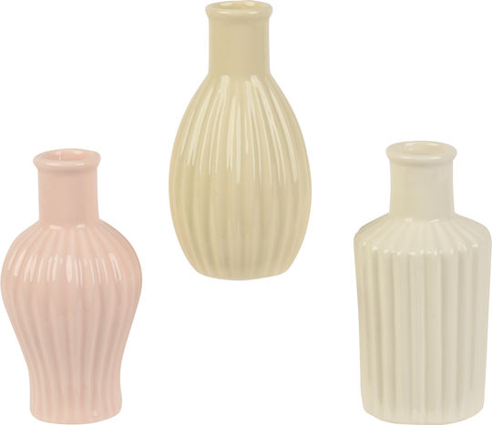 Beauty Home Decorative Pink Porcelain Vase 5.8x5.8xH11.6cm