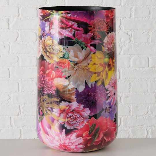 MSA MSA Dekorative Metallische Vase Schwarz 30x55cm