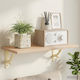 vidaXL Heavy-Duty Shelf Bracket Made of Stainless Steel in White Colour 100x100mm 2 Pieces 42038843