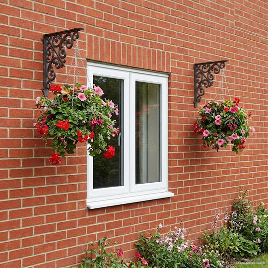vidaXL Heavy-Duty Shelf Brackets Made of Stainless Steel in Black Colour 140x140mm 12 Pieces 42038818
