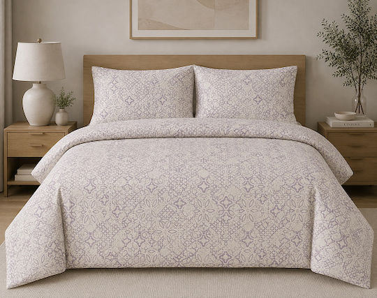 Hatzitex Плик За Завивка Полу-Единичен 195x235 HATZITEX 1.95x2.35м Винтидж Лилав Vintage Purple