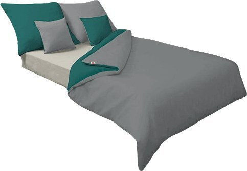 Multitex Baumwolle Bettbezug Set 160x200cm Einzeln mit Kissenbezug Gold
