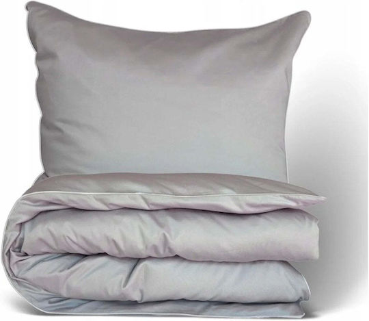 Multitex Set Huse Pentru Pilote 100% Bumbac 220x200cm Matrimonial Cu 2 Fețe De Pernă Monocrom