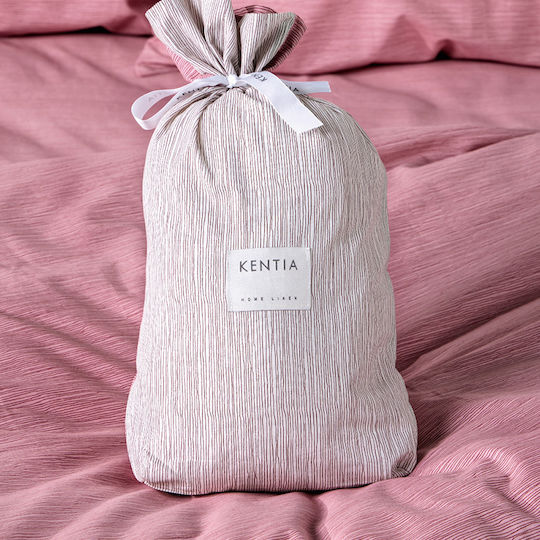Kentia Set Duvet Cover Cotton 185x245cm Semi Double with Pillowcase Tosca Tosca