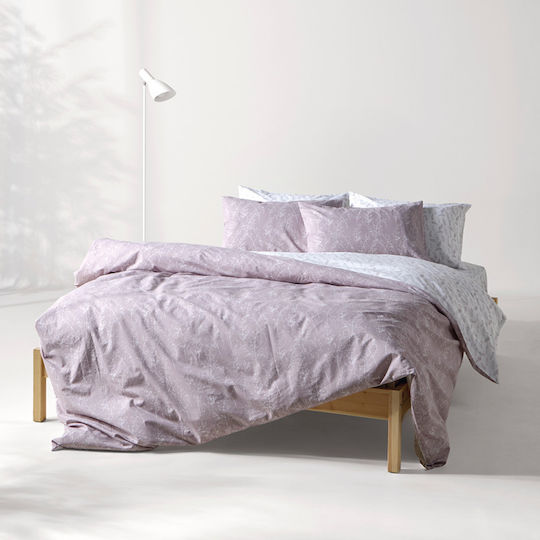Kentia Nebula Cotton Duvet Cover Set 225x245cm Double with 2 Pillowcases Nebula