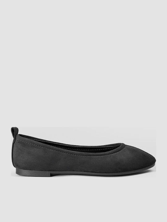 Wildleder Damen Ballerinas Spitz zulaufend Blau
