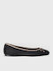 Wildleder Damen Ballerinas Spitz zulaufend Schwarze