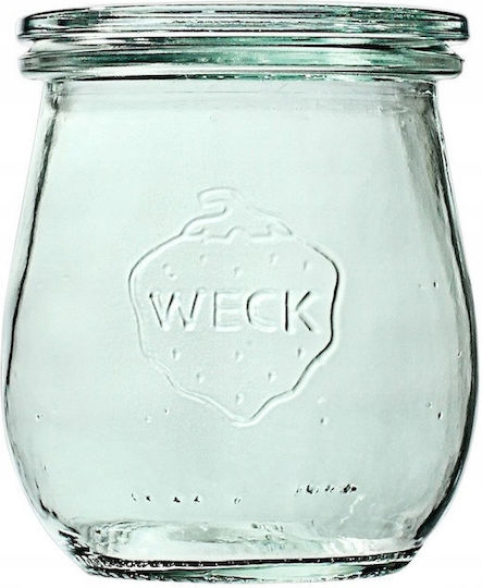 Weck Set of 12 Pieces Glass Transparent Jars for General Use Coffee with Airtight Lid 220ml 12 Pieces