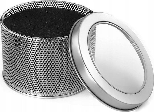 Gino Rossi General Use Box with Metallic Silver Lid 9x9cm