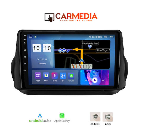 Carmedia Cm410pro Таблет 10'' Фабричен Fiat Fiorino Peugeot Qubo Citroen Nemo 2008-2019