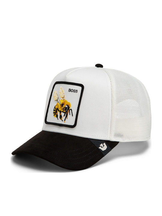 Jockey Cap Suede Boss Bee Black-White Goorin Bros