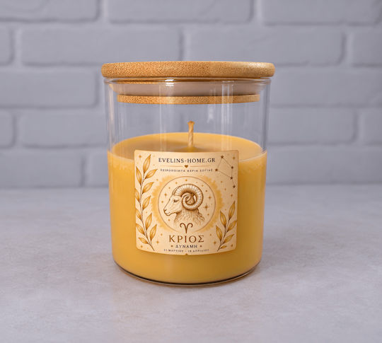 Aromatic Soy Candle In Jar With Orange Perfume 300gr
