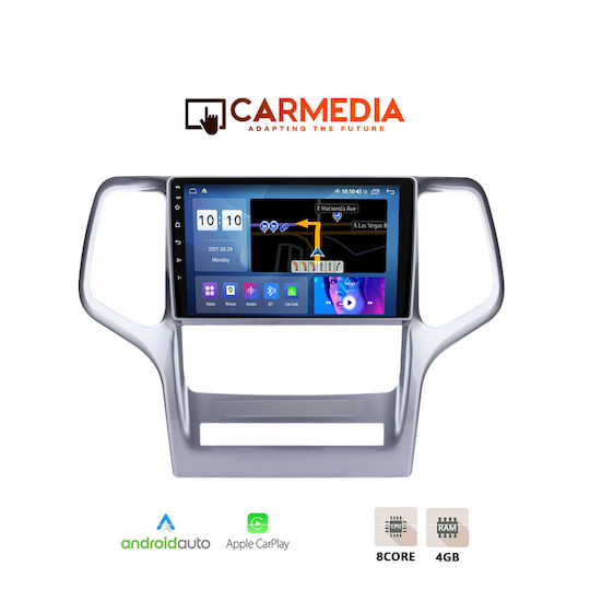 Carmedia Auto-Audiosystem für Jeep Grand Cherokee 2011-2014 mit Touchscreen 9" Bluetooth USB WiFi GPS Apple CarPlay Android Auto