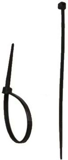 Dedra Πλαστικά Δεματικά Καλωδίων 200mmx3.6mm σε Μαύρο χρώμα (100τμχ) 11C36202