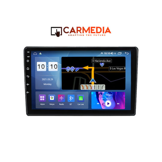 Carmedia Ηχοσύστημα Αυτοκινήτου για Fiat 500L 2012-2024 (Bluetooth/USB/WiFi/GPS/Apple-Carplay/Android-Auto) με Οθόνη Αφής 10"