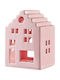 Butlers Delft Kerzenhalter aus Keramik in Rosa Farbe 10x13x8cm