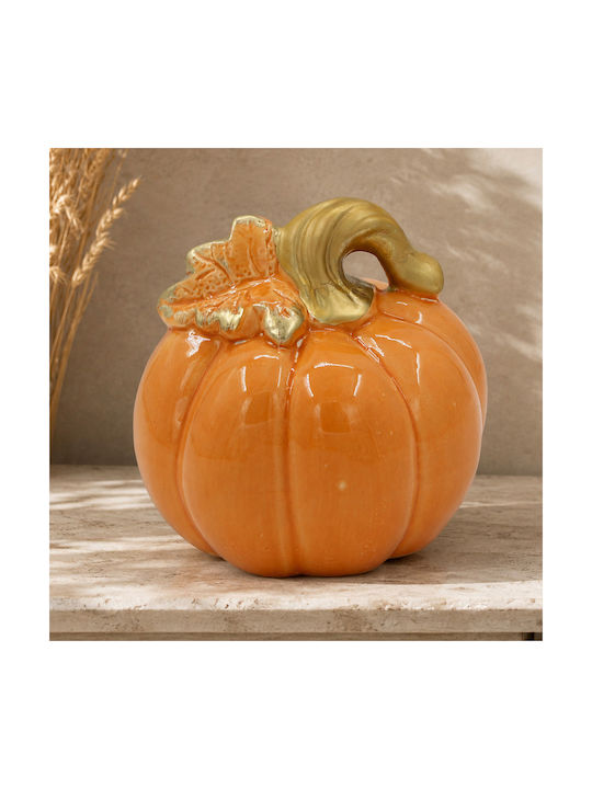 Decorative Ceramic Pumpkin Φ12x11 From Orange G...