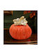 Decorative Ceramic Pumpkin Φ10x8.5 Cm Orange Gold Keskor 68277-2