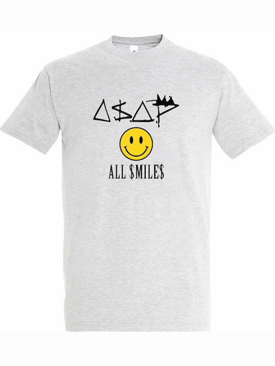 T-shirt Унисекс Asap Rocky All Smiles Сив
