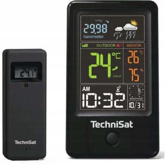 Technisat Imeteo Stație Meteo Fără Fir Digitală De Masă Neagră