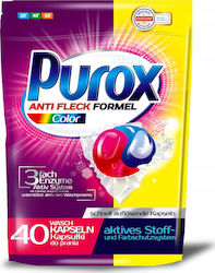 Purox Прах за цветни дрехи (40 капсули)