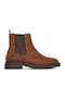 Leather Women's Chelsea Ankle Boots Tabac