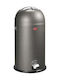 Wesco Wesco Metallischer Mülleimer mit Pedal 33lt Grau