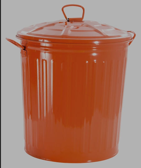Atmosphere Metallic Waste Bin 21lt Orange