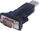 Premiumcord Προσαρμογέας Usb Rs-232 Μετατροπέας Usb 2.0 Com Db9m Chipset Ftdi Μαύρο Ku2-232a