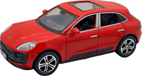 Replica metalică model Porsche Macan cu uși, portbagaj și capotă care se deschid, lumini roșii și sunet