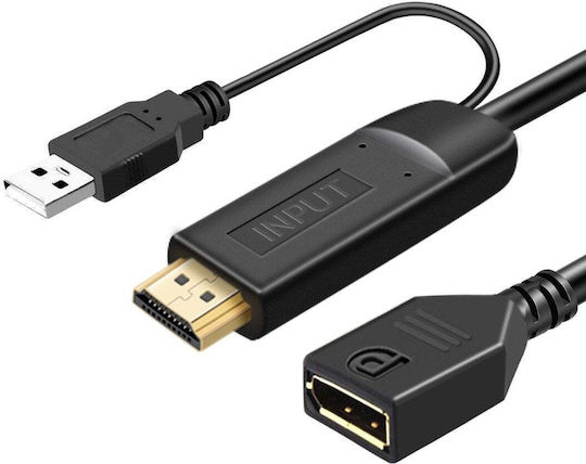 Premiumcord Av Adapter Premiumcord Hdmi 2.0 To Displayport 1.2 Resolution 4k@60hz 25cm