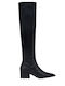 Leder Damenstiefel Schwarz