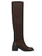 Wildleder Damenstiefel Braun