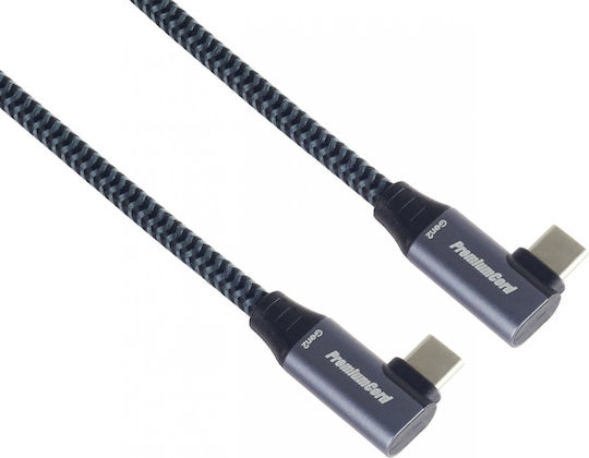 PremiumCord Cablu USB 3.2 USB-C tată - USB-C 100W Negru 2m