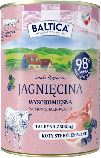 Baltica Baltica Nasses Katzenfutter mit Lamm 400g