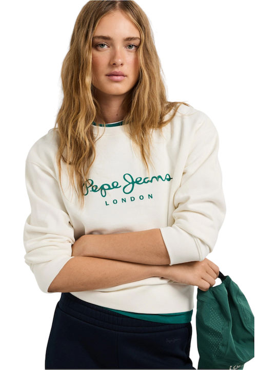 Pepe Jeans Women's Sweatshirt Off-white