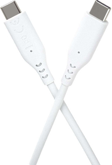 PremiumCord Cablu USB 2.0 USB-C tată - USB-C 60W PD Alb 1.5m