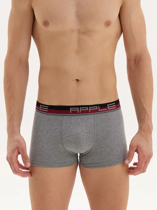 Men's Boxer Grey-bordeaux