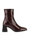 Hedda Stiefeletten Damen Aus Lackleder Braune