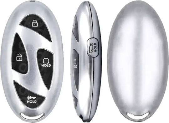 Carcasa Cheie Inteligent Hyundai 5 Butoane Compatibil Tucson Santa Fe & Sonata