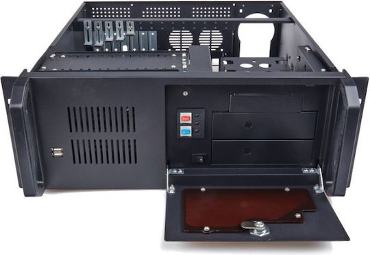 Eurocase 4u-450 Rackmount Server Case 19" 4u Черен