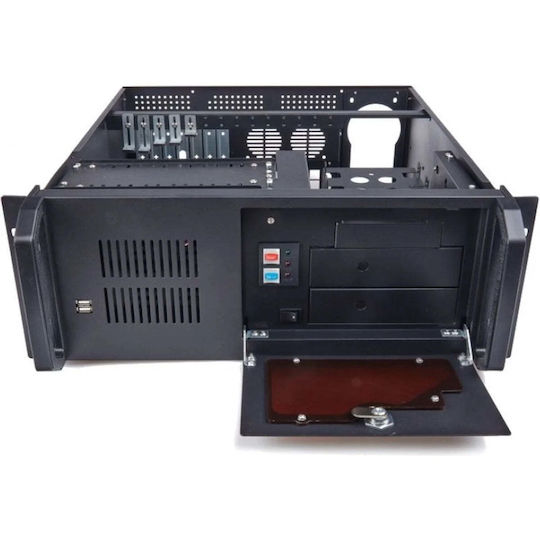 Eurocase 4u-450 Rackmount Server Case 19" 4u Μαύρο