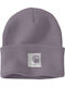 Beanie Căciulă Pentru Femei cu Tricot Rib în Culoare Violet