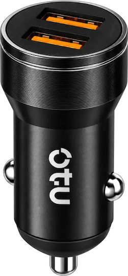 Handy-Autoladegerät 2.4A mit 2xUSB-A Schwarz Farbe