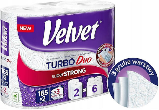 Velvet Кухненска Хартия 2 Рола 3 Крила 5901478013149